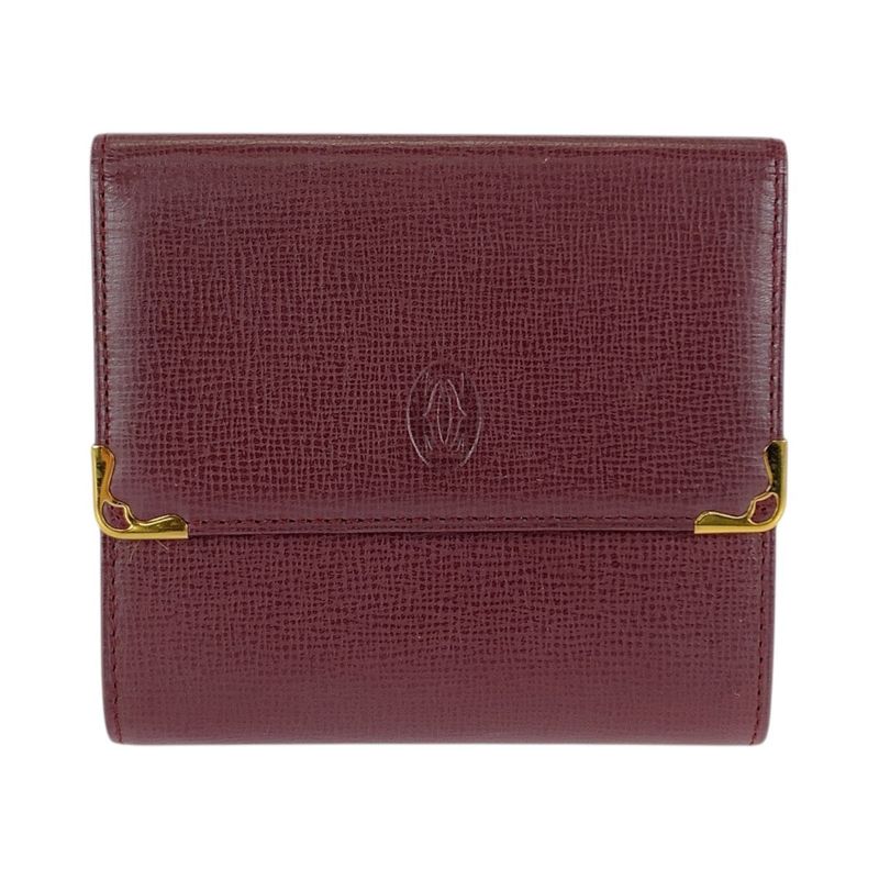 Cartier Vintage Must Line Leather Compact Wallet